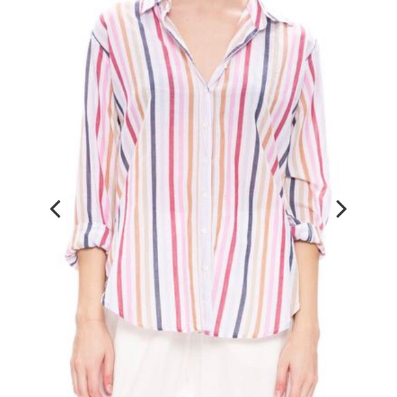 Xirena Beau Shirt in Le Marais Stripe - Picture 3 of 5